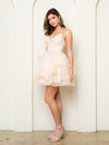 Cocktail Dresses Prom Short A Line Homecoming Glitter Cocktail Dress Champagne