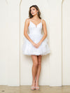 Cocktail Dresses Prom Short A Line Homecoming Glitter Cocktail Dress White