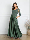 Mother of the Bride Dresses Long Formal Mother of the Bride Lace Dress Eucalyptus