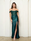 Prom Dresses Long Formal Beaded Corset Prom Dress Hunter Green