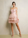 Cocktail Dresses A Line Homecoming Short  Lace Cocktail Dress Dusty Rose