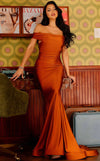 Prom Dresses Long Formal Mermaid Fit Prom Dress Orange