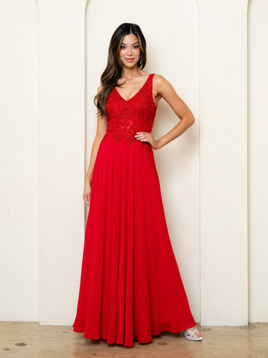 Mother of the Bride Dresses A Line Long Mother of the Bride Formal Dress Red