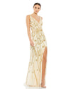 Prom Dresses Long Beaded Sequin Prom Formal Dress Nude