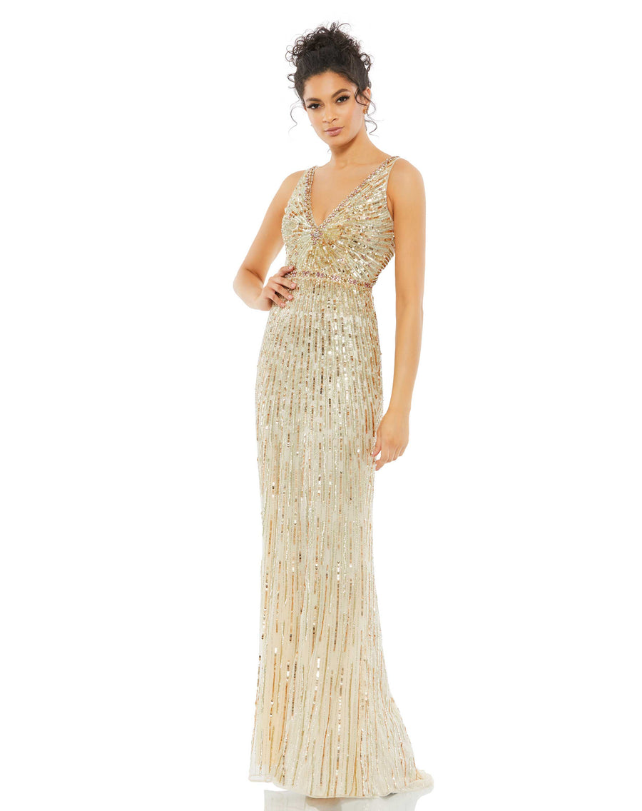 Prom Dresses Prom Formal Long Sequin Dress Nude
