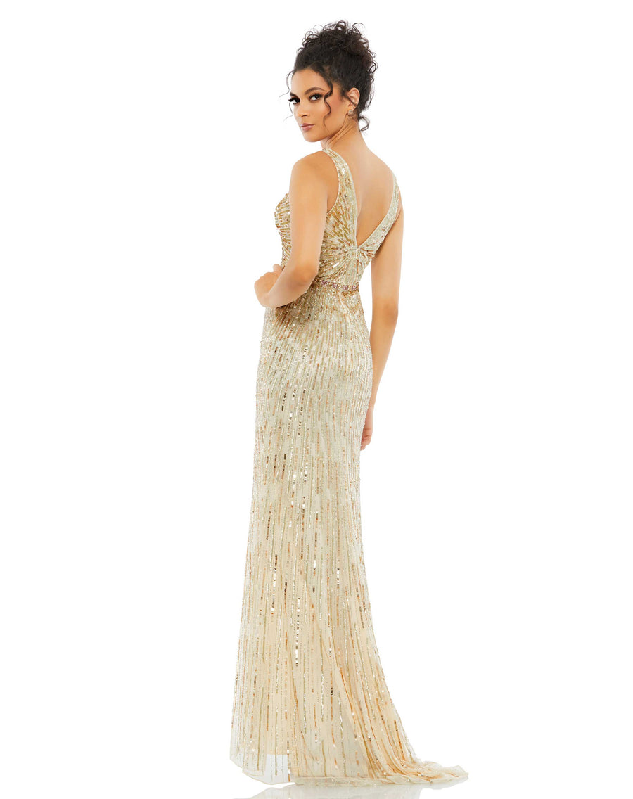 Prom Dresses Prom Formal Long Sequin Dress Nude
