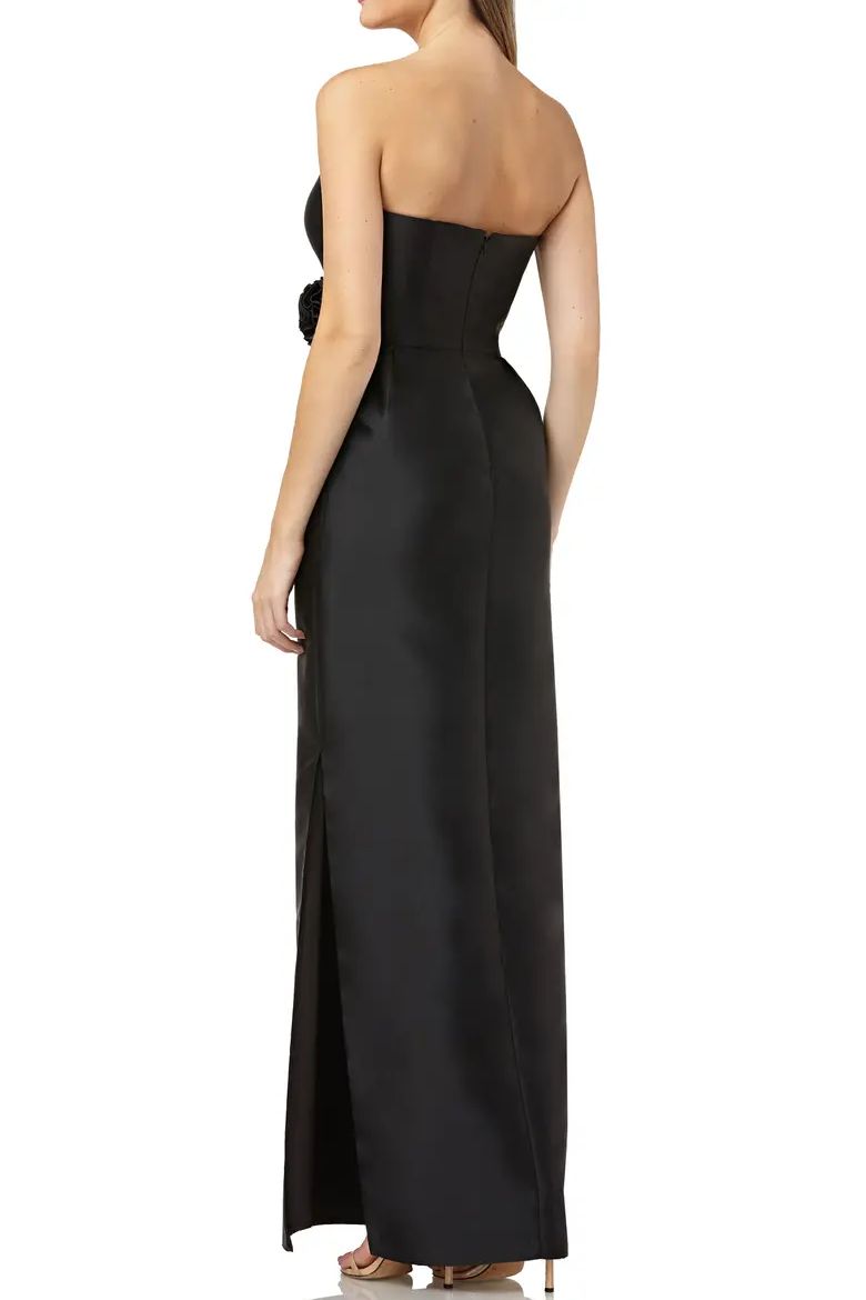 Prom Dresses Long Strapless Prom Formal Dress BLACK