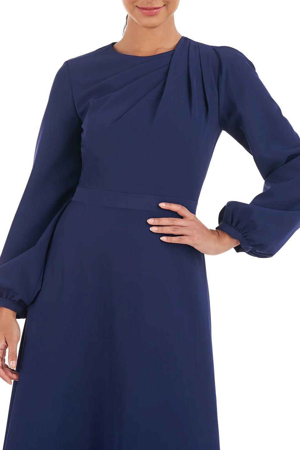 Formal Dresses Long Sleeve Formal Dress DEEP NAVY