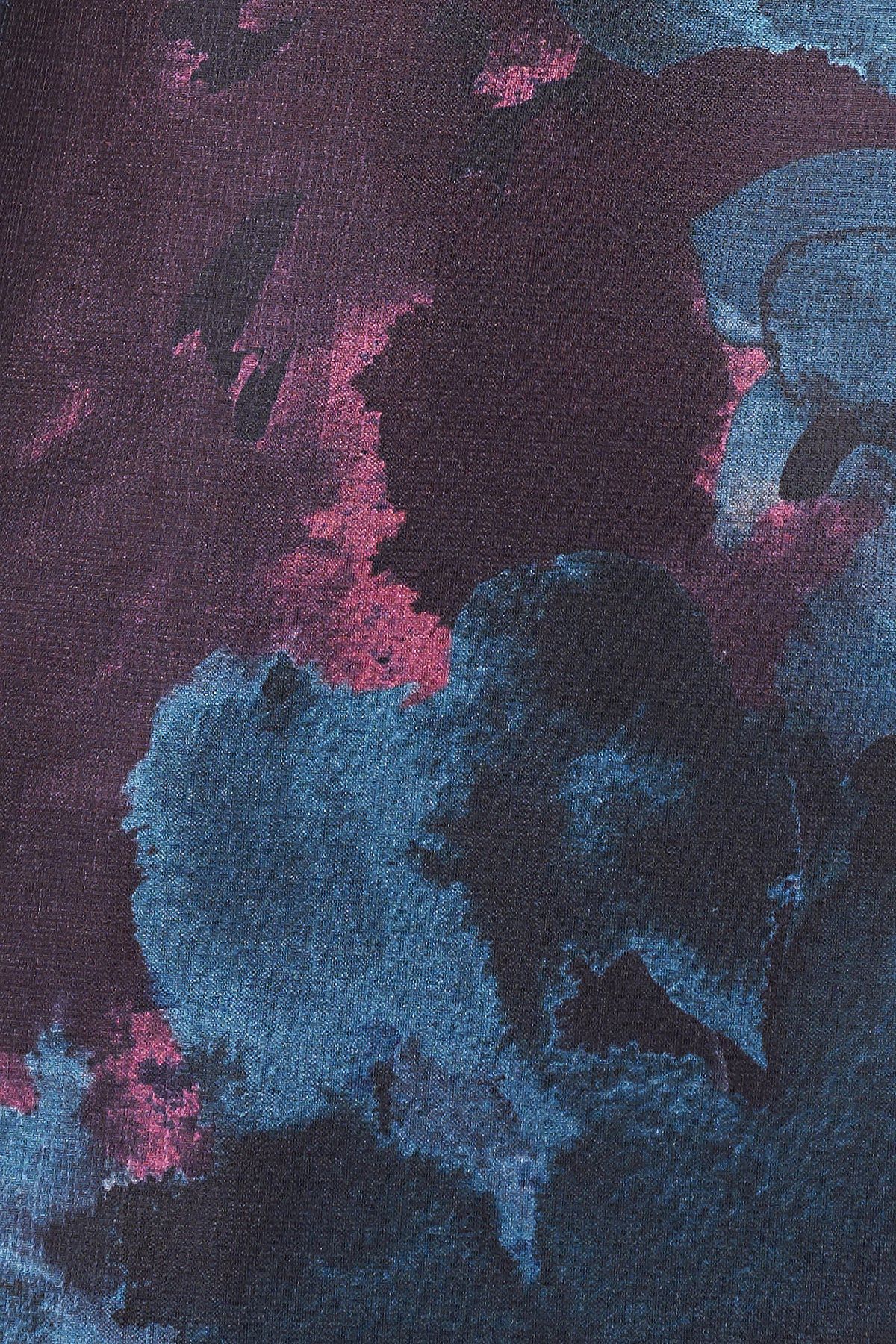 Formal Dresses Long Sleeve Formal Floral Print Dress DEEP TEAL