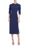Formal Dresses Tea Length Formal Dress DEEP NAVY