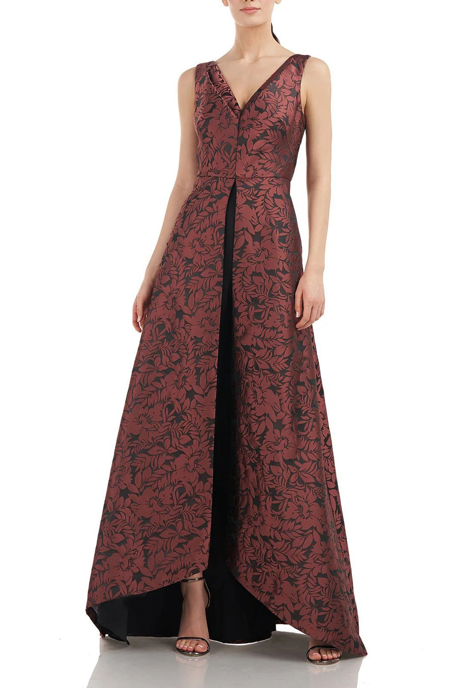 Jumpsuit Floral Print Sleeveless Jumpsuit DEEP BERRY