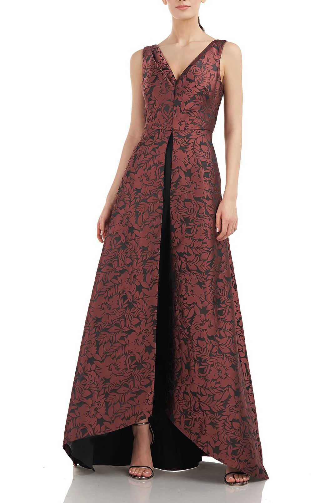 Jumpsuit Floral Print Sleeveless Jumpsuit DEEP BERRY