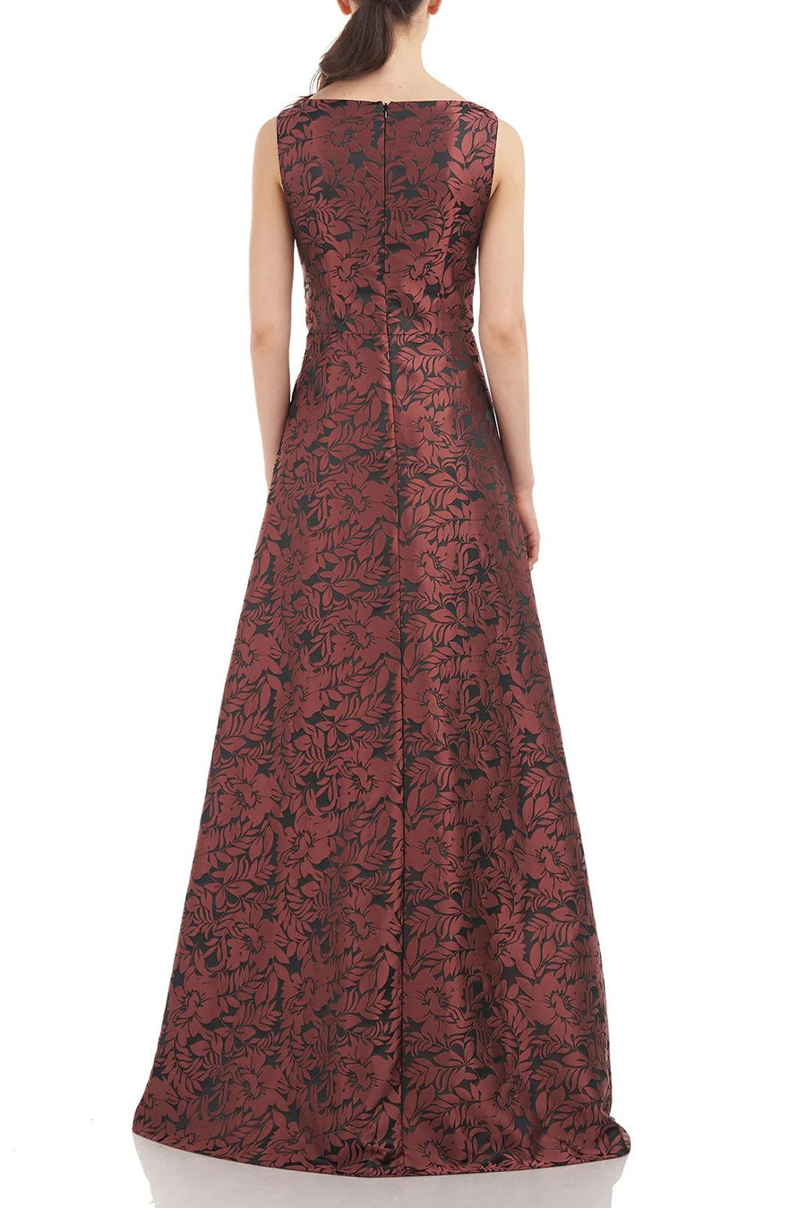 Jumpsuit Floral Print Sleeveless Jumpsuit DEEP BERRY