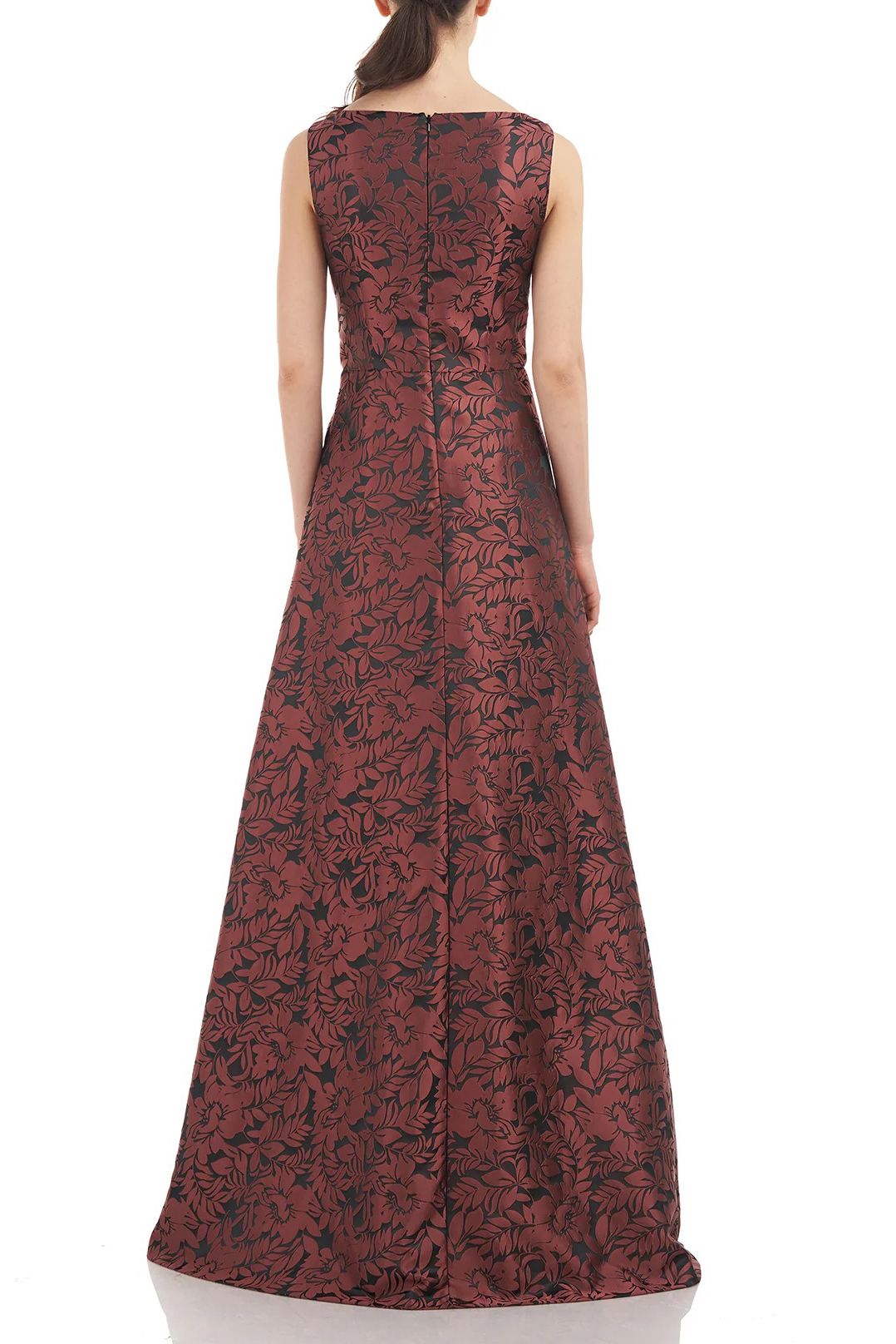 Jumpsuit Floral Print Sleeveless Jumpsuit DEEP BERRY