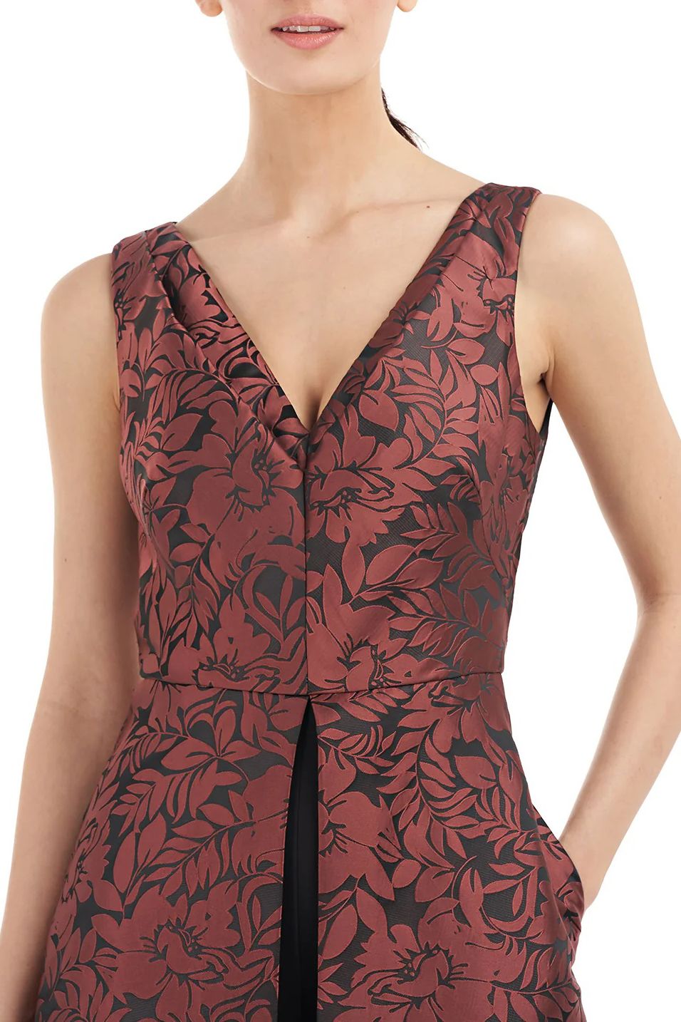 Jumpsuit Floral Print Sleeveless Jumpsuit DEEP BERRY