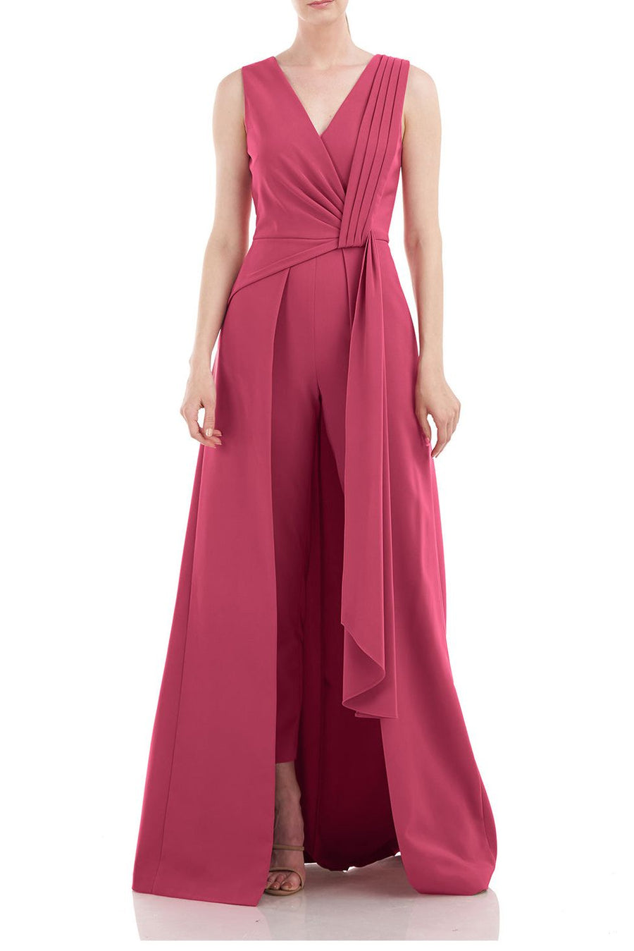Jumpsuit Long Sleeveless Pleated Formal Jumpsuit BERRY SORBET