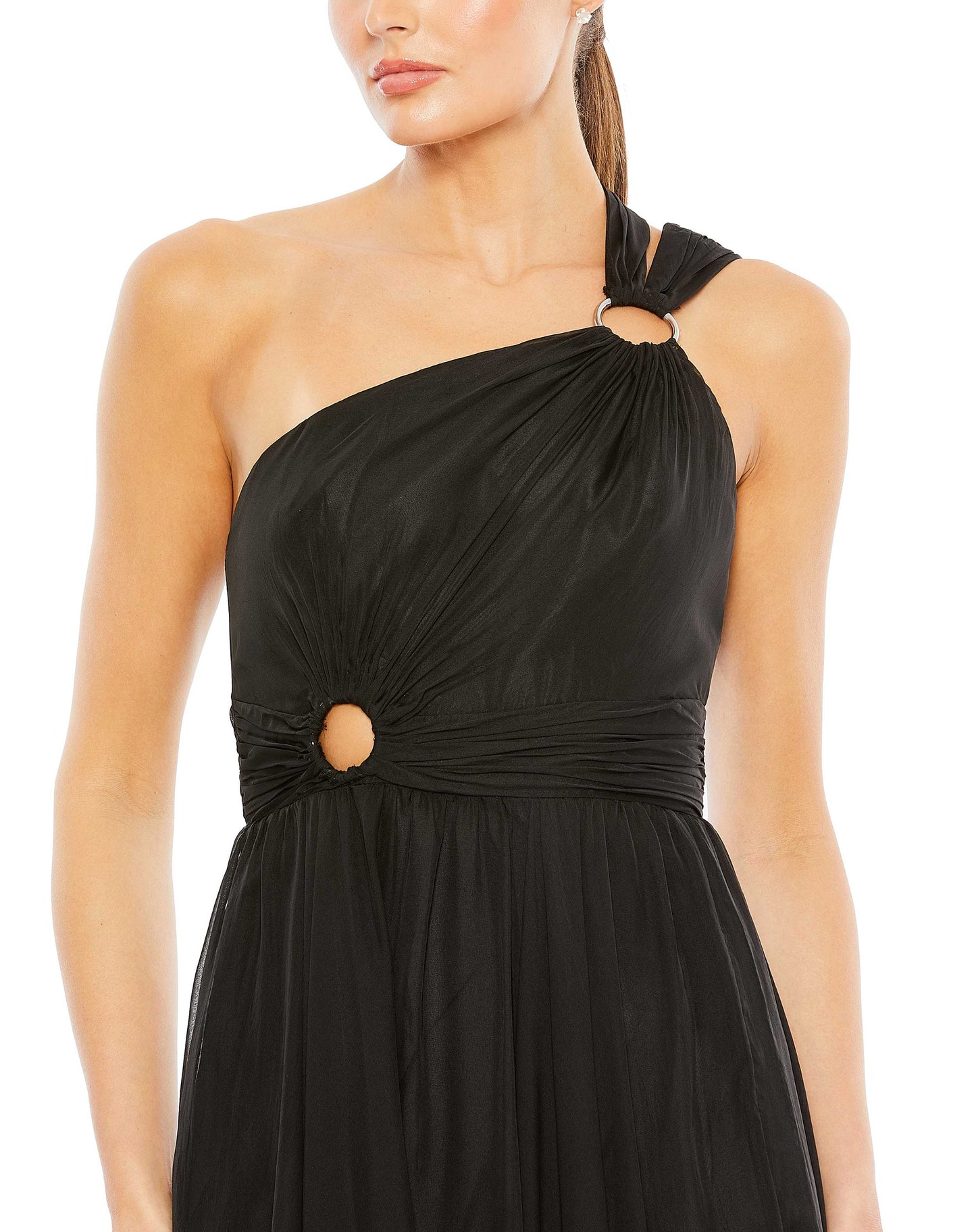 Prom Dresses Long Keyhole A Line Formal Prom Dress Black