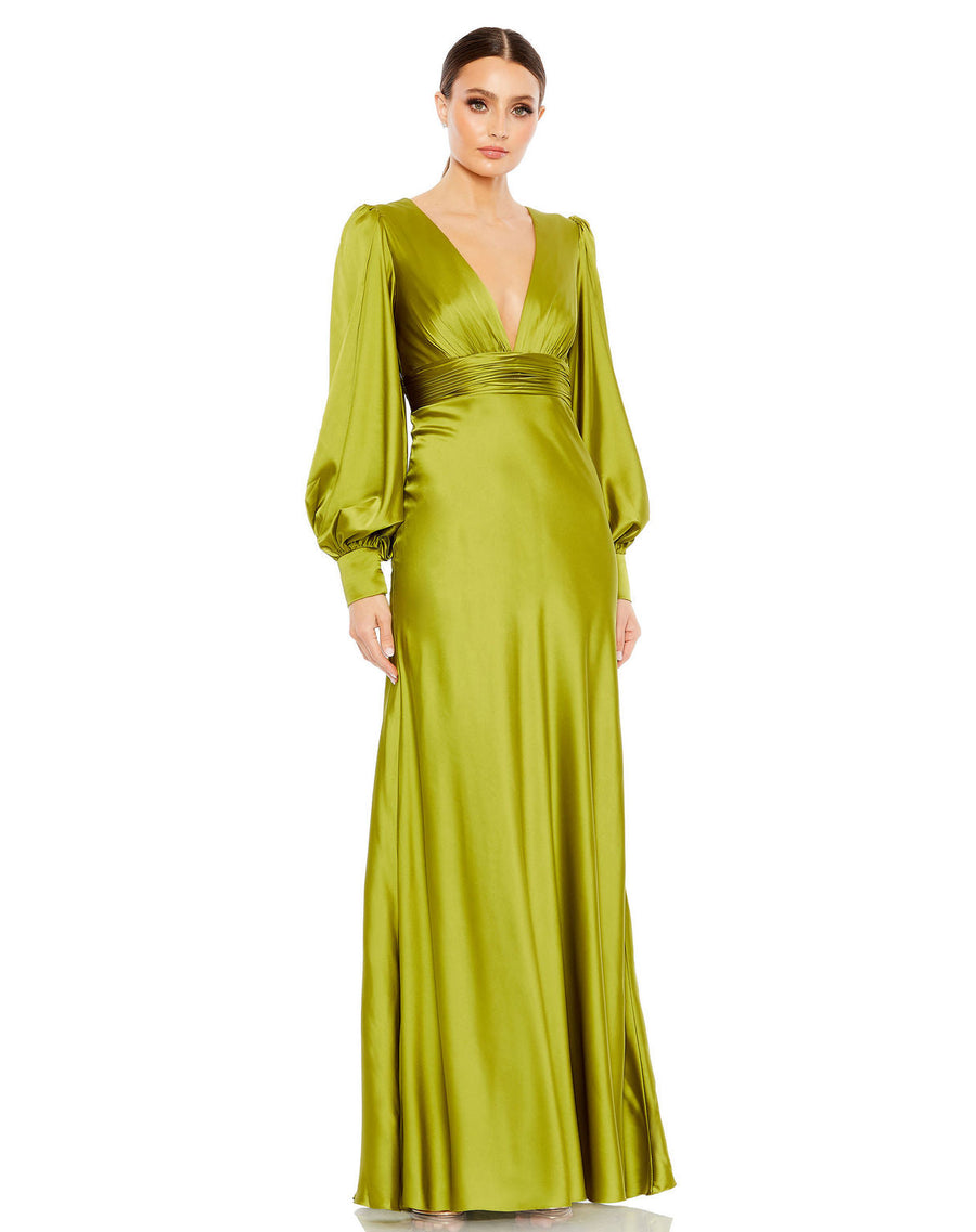 Formal Dresses Long Sleeve Formal Prom Dress Apple Green