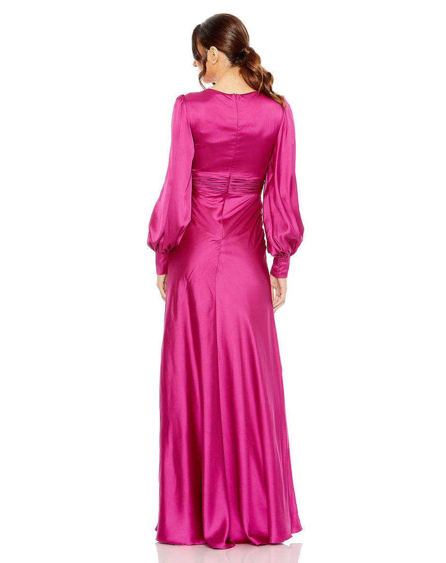 Formal Dresses Long Sleeve Formal Prom Dress Magenta