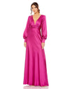 Formal Dresses Long Sleeve Formal Prom Dress Magenta