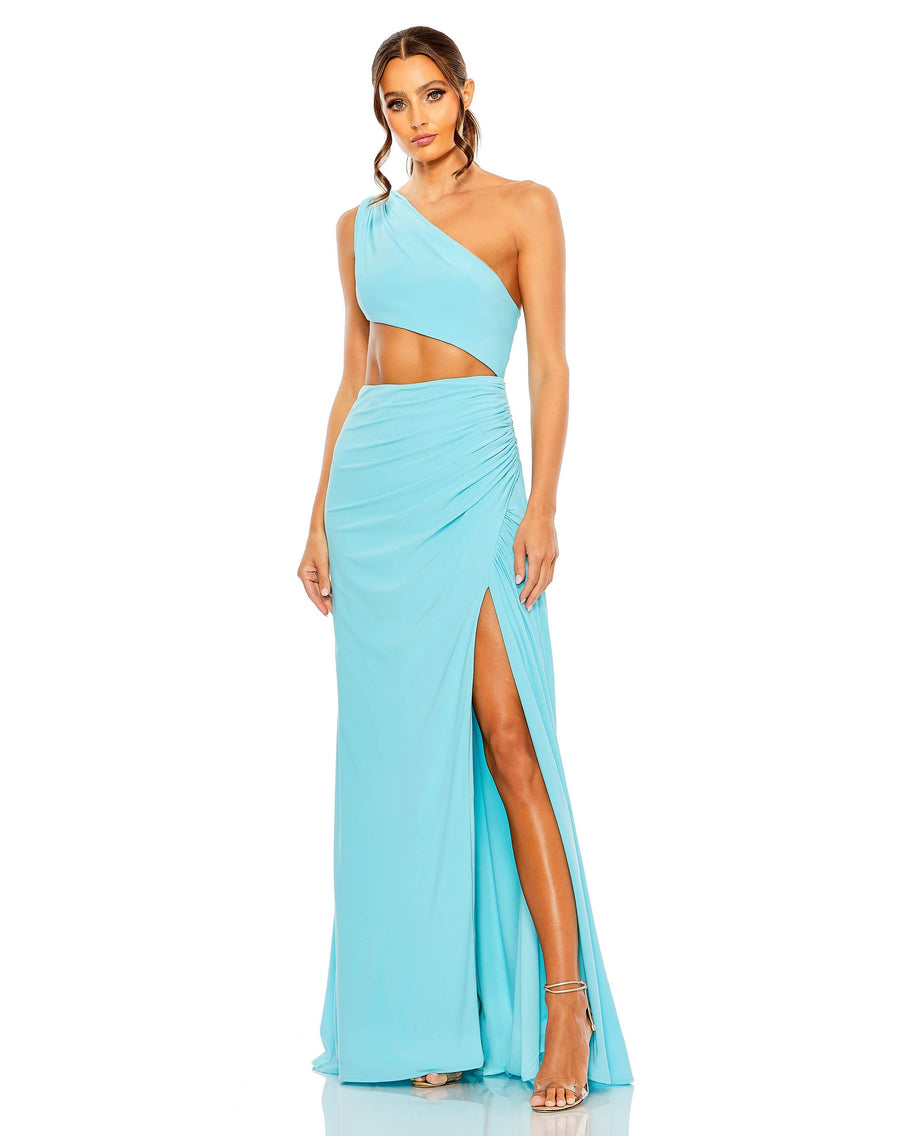 Prom Dresses Prom Long One Shoulder Formal Gown Powder Blue