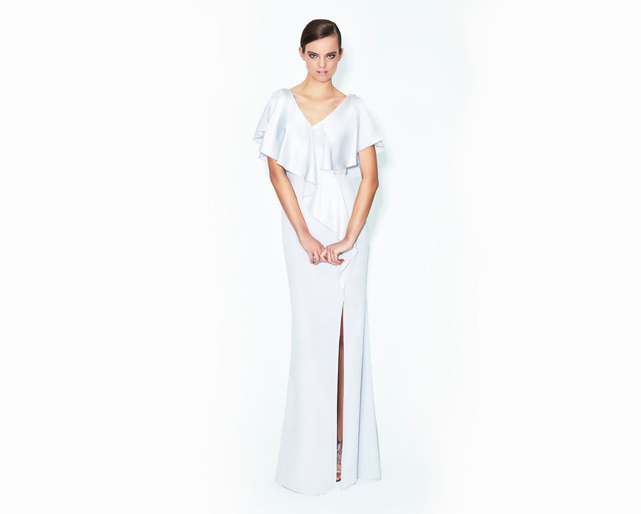 Mother of the Bride Dresses Beaded Long Slit Formal Mother of the Bride Dress Pearl