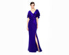 Mother of the Bride Dresses Beaded Long Slit Formal Mother of the Bride Dress Sapphire