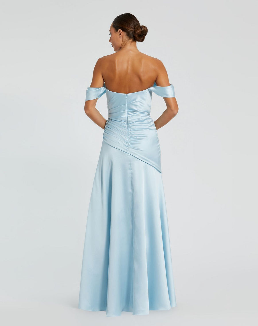 Prom Dresses Long Crossover Formal Prom Dress French Blue
