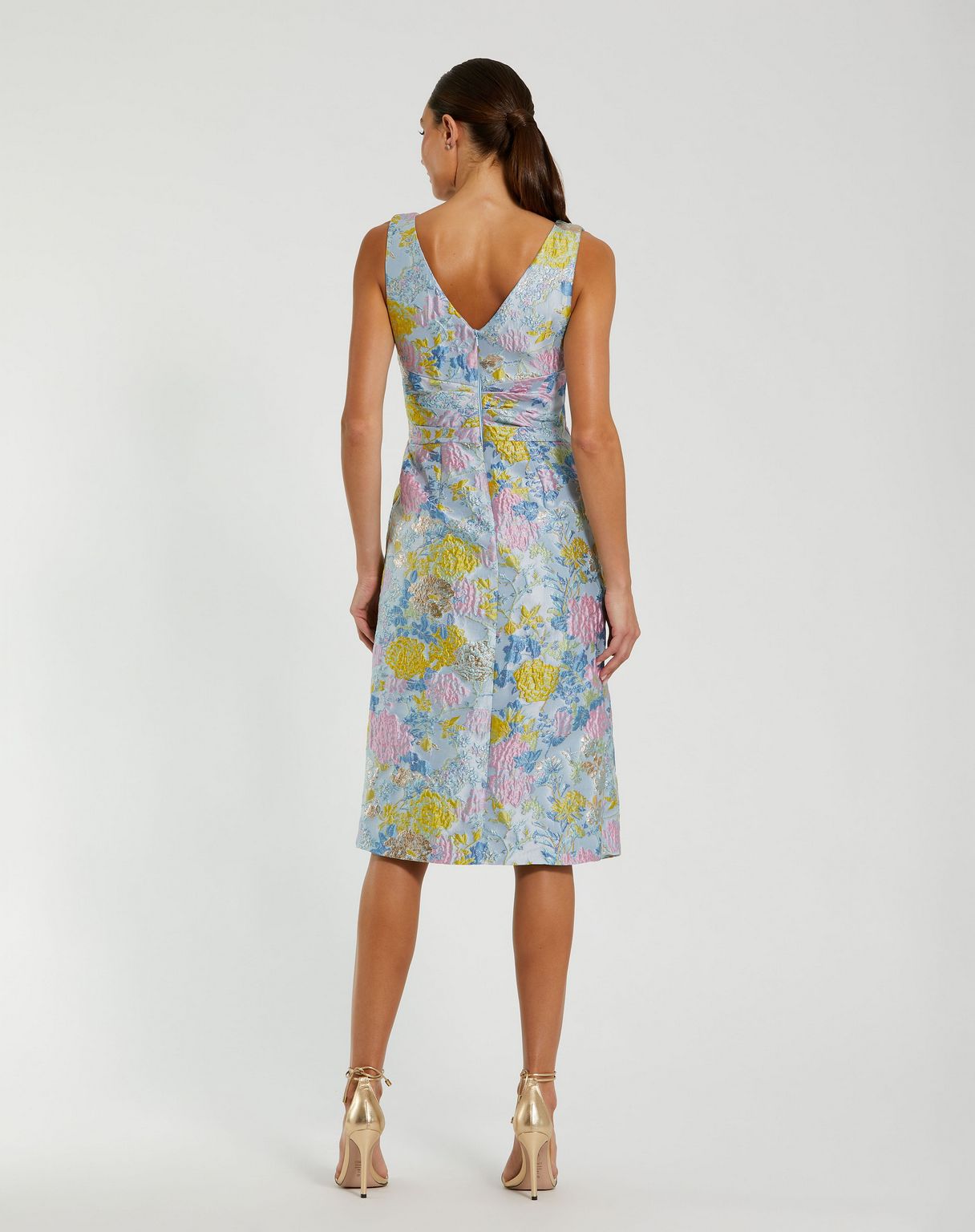 Cocktail Dresses Mini Short Floral Cocktail Dress Blue Multi
