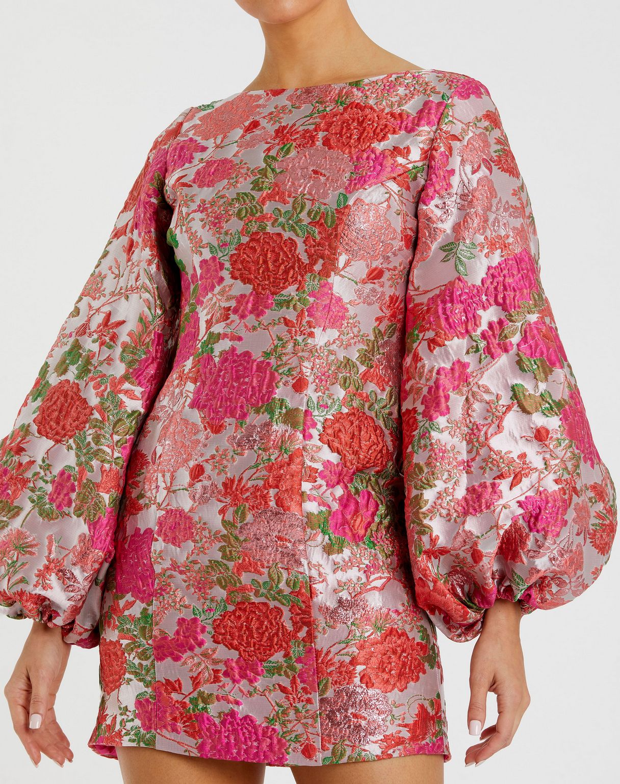 Cocktail Dresses Short Floral Cocktail Dress Pink Multi