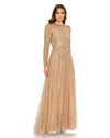 Formal Dresses Long Sequin A Line Formal Evening Gown Latte