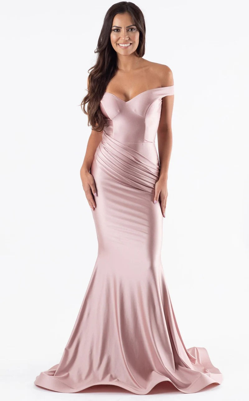 Prom Dresses Prom Long Mermaid Formal Evening Dress Blush
