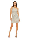Cocktail Dresses Homecoming Short Detail Cocktail Dress Silver Nude