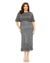 Mother of the Bride Dresses Plus Size Short Mother of the Bride Midi Dress Pewter