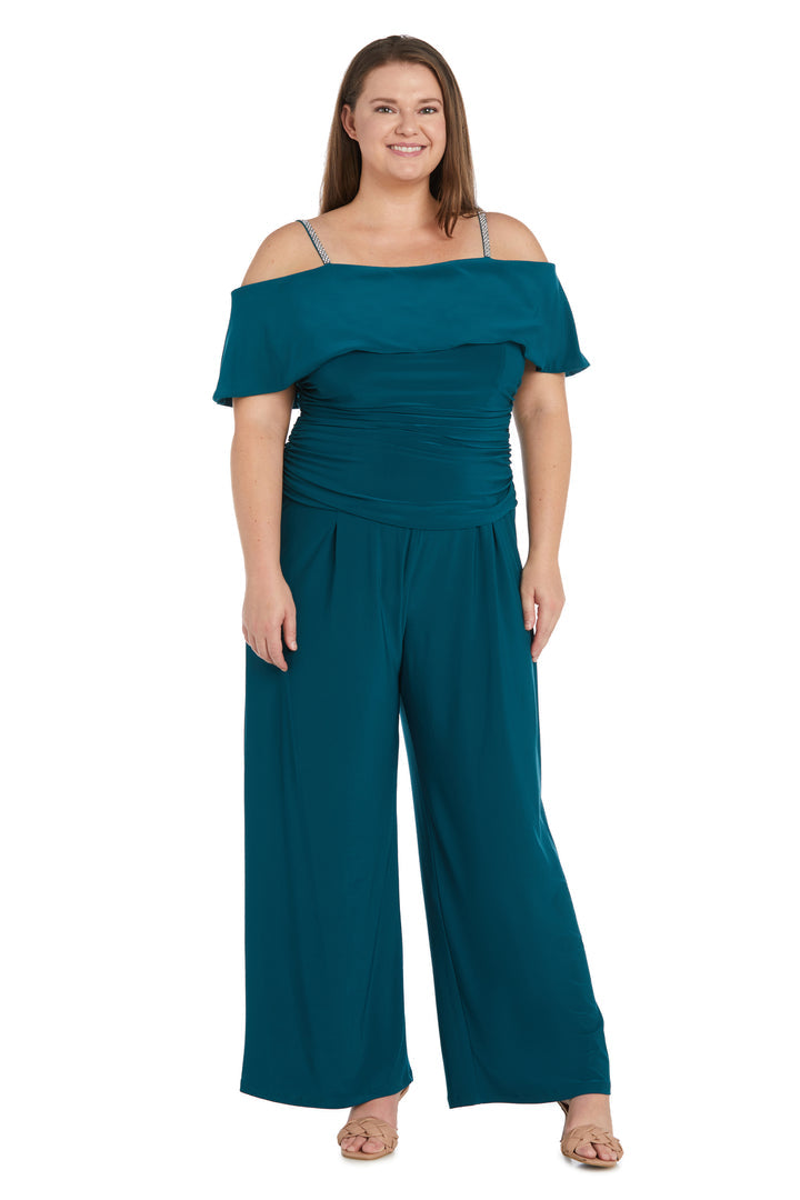 Jumpsuit Long Plus Size Formal Jumpsuit Emerald