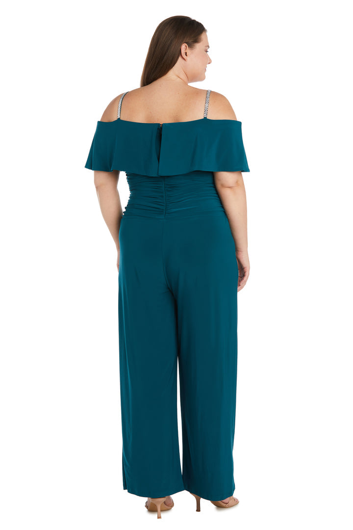 Jumpsuit Long Plus Size Formal Jumpsuit Emerald