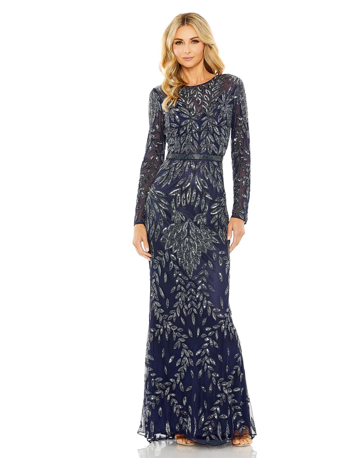 Formal Dresses Formal Long Sleeve Evening Dress Midnight