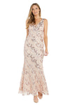 Formal Dresses Long Sequined Formal A Line Evening Dress Rose/Gold