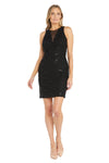 Cocktail Dresses Short Sequin Lace Cocktail Dress Black