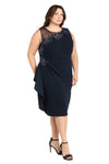 Plus Size Dresses Short Cocktail Plus Size Dress Navy