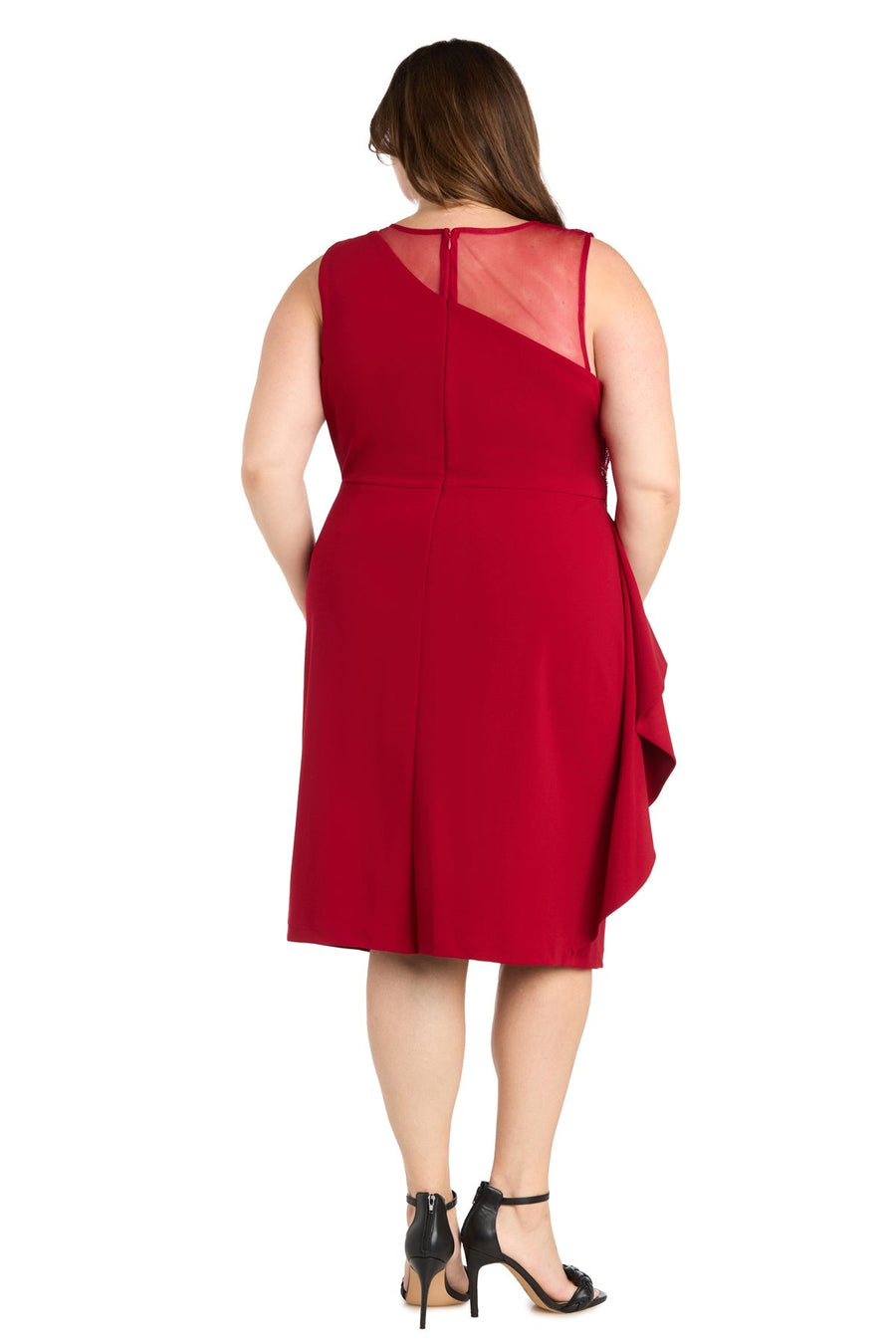 Plus Size Dresses Short Cocktail Plus Size Dress Red