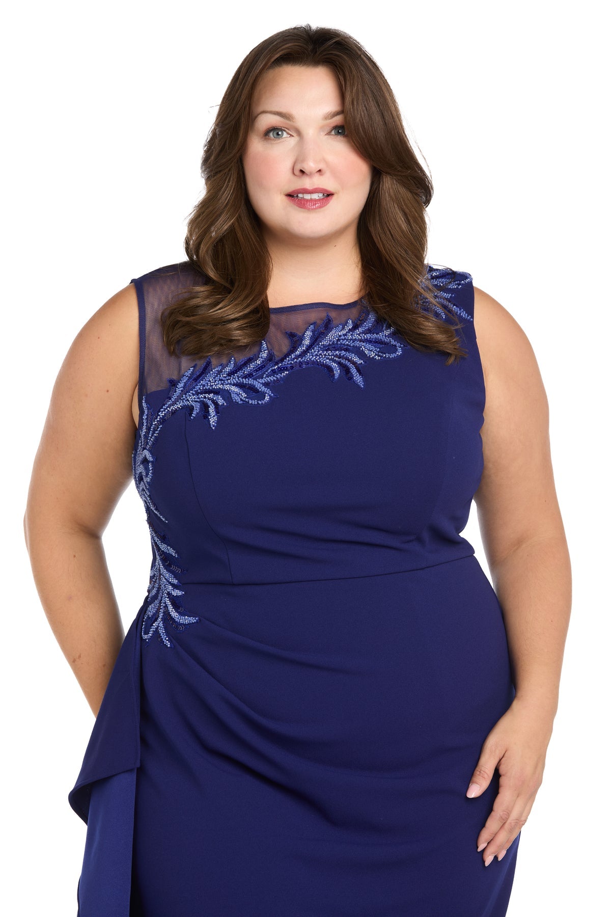 Plus Size Dresses Short Cocktail Plus Size Dress Royal