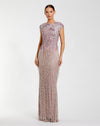 Formal Dresses Long Formal Beaded Fringe Evening Dress Vintage Lilac