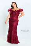 Formal Dresses Long Ruffle Formal Evening Dress Cranberry
