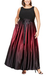 Formal Dresses Plus Size Ombre Long Formal Gown Fig