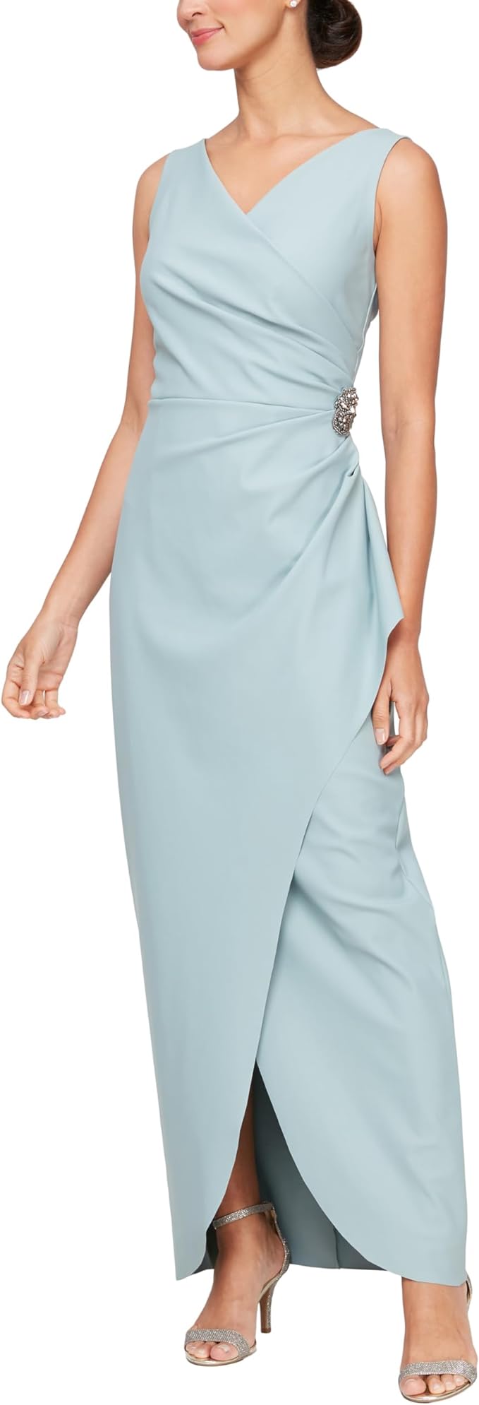 فستان رسمي طويل بدون أكمام من Alex Evenings AE134200