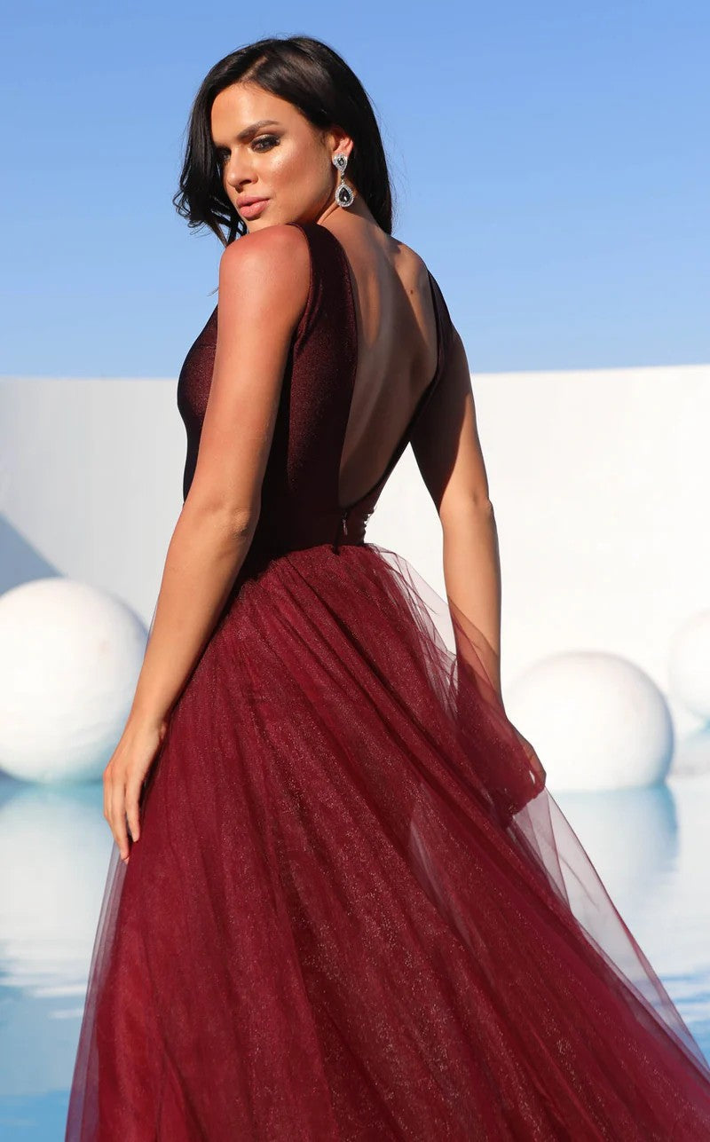 Prom Dresses Prom Long A Line Formal Dress Burgundy