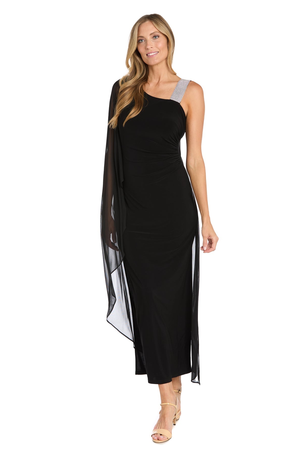 Prom Dresses Long Fitted High Slit Formal Prom Dress Black