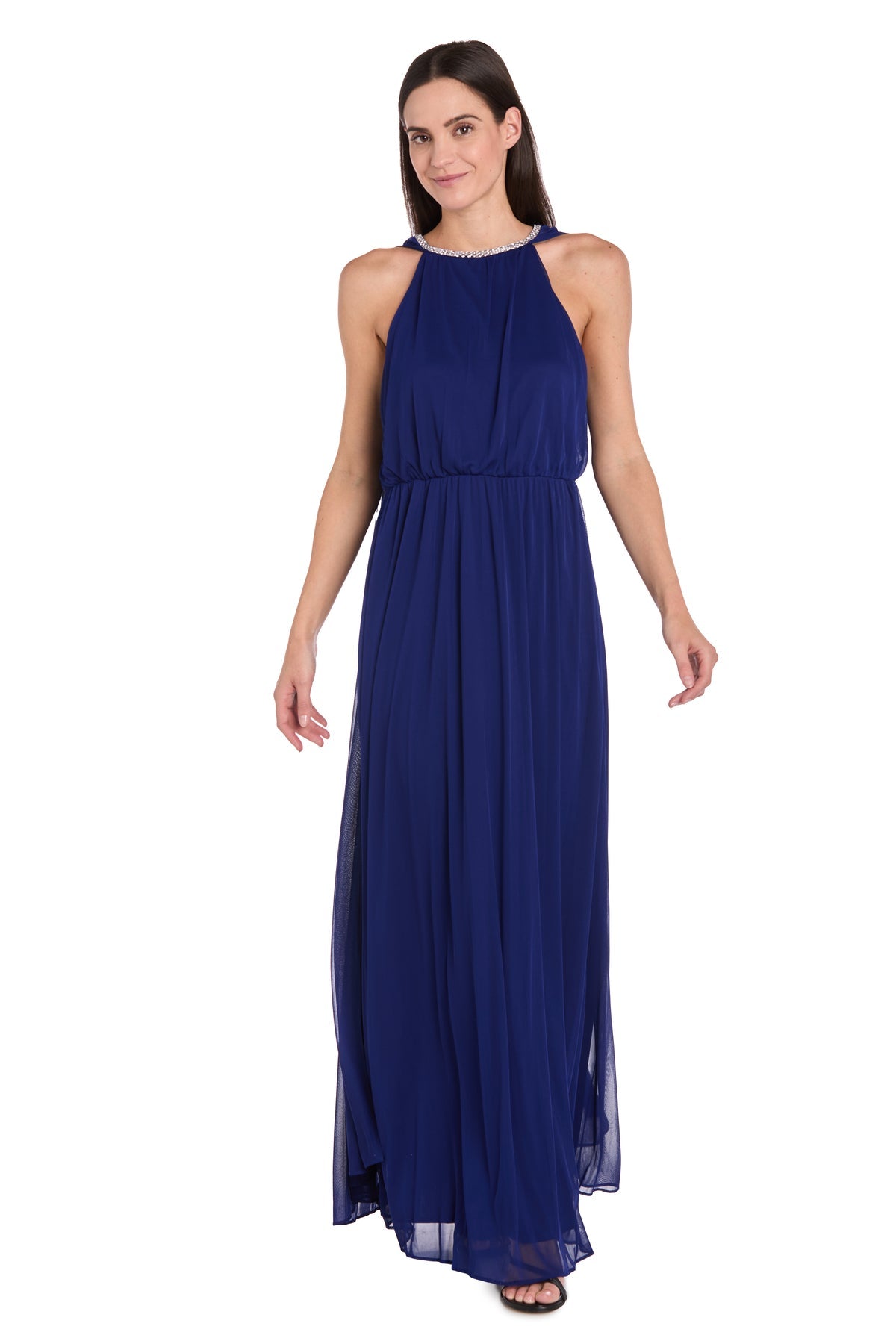 Formal Dresses Long A Line Formal Evening Cape Dress Electric Blue