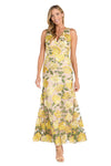 Formal Dresses Long Formal Floral Evening Dress Yellow